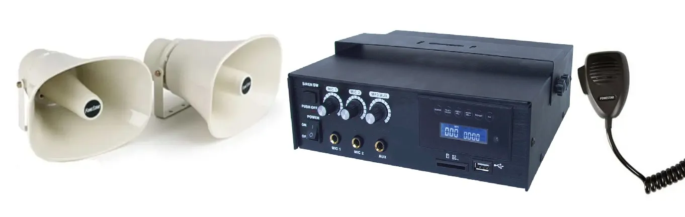 Megafonía de coche o Furgoneta completo