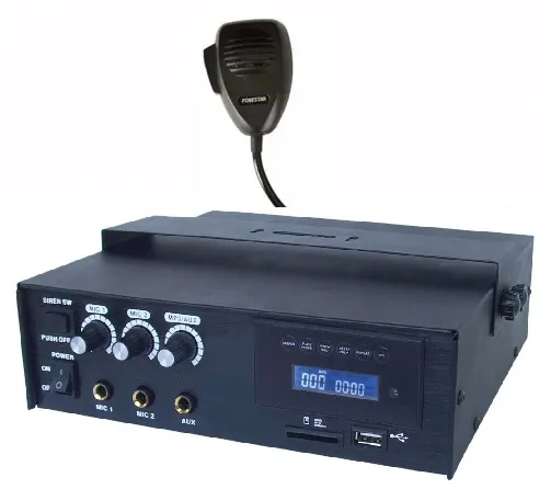 Amplificador megafonía para coches completo
